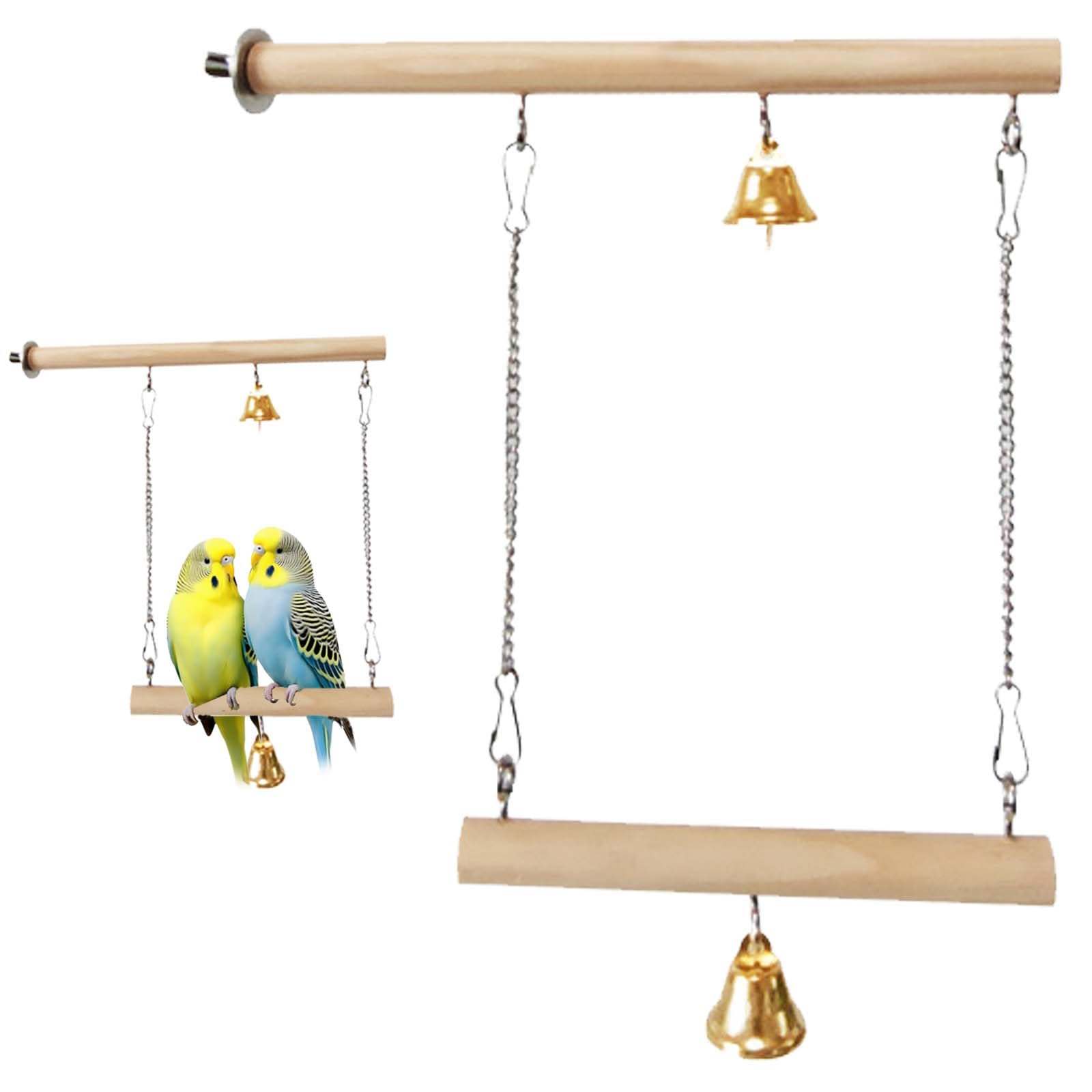 27 自然素材 ブランコ(大)インコ バードトイ 止まり木 27 自然素材