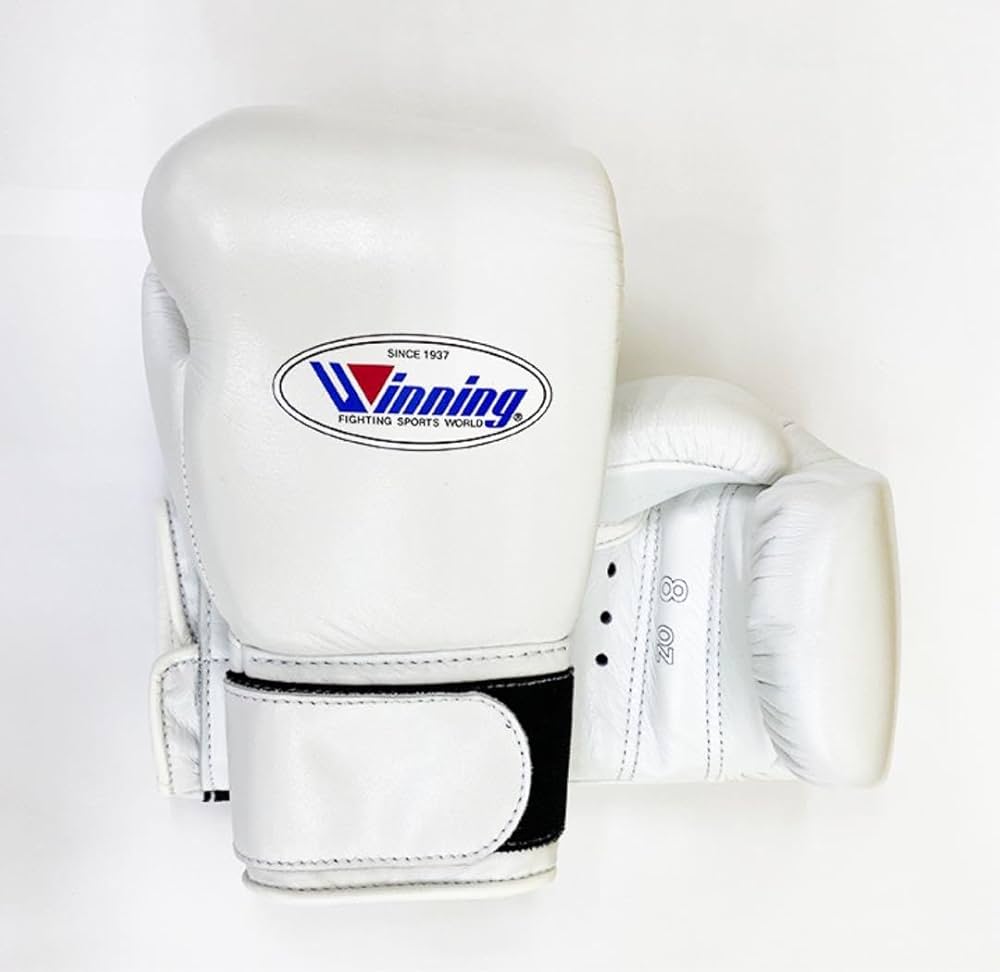 Winning ボクシンググローブ 14oz 名前入りひもタイプホワイト