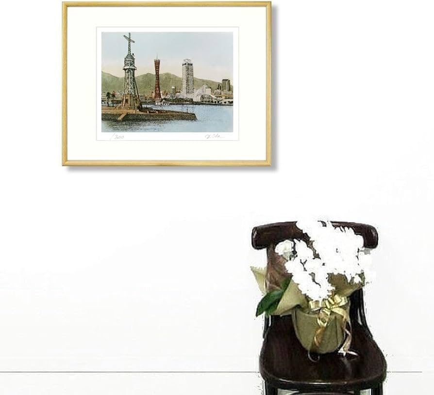 絵画 版画 織田義郎 エッチング 北欧の教会 シリアルナンバー 30/100