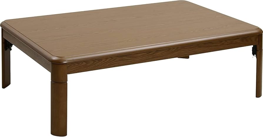 Amazon | [山善] 家具調 こたつ テーブル 幅120×奥行80cm 長方形 天然