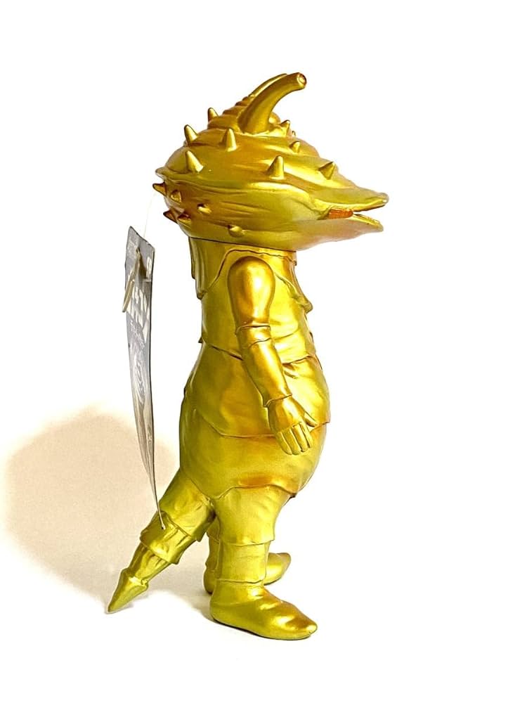 金運アップ！幸運のカネゴンゴールドバージョンソフビフィギュア