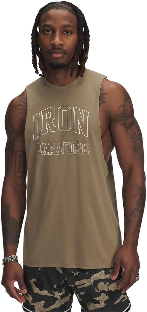 Under Armour Men's Project Rock Iron Paradise Sleeveless T Shirt