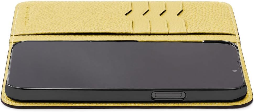 BONAVENTURA iPhone16pro エトープ×イエロー iphone16 手帳 型 ケース