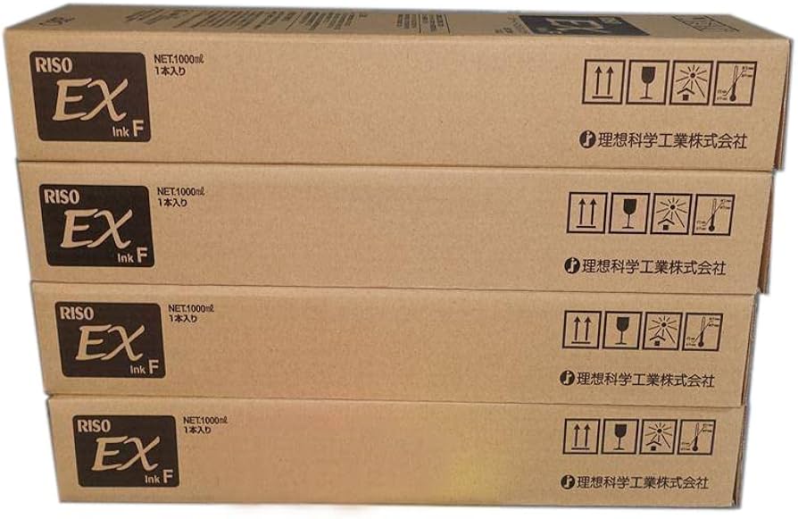 Amazon.co.jp: RISO リソー EX イーエックスインク F 4色セット