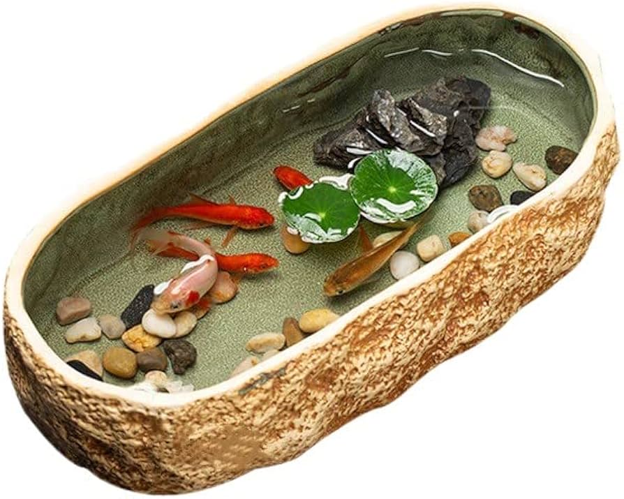 Amazon.co.jp: 金魚鉢 金魚 メダカ 鉢 メダカ鉢 睡蓮鉢 水耕植木鉢 亀