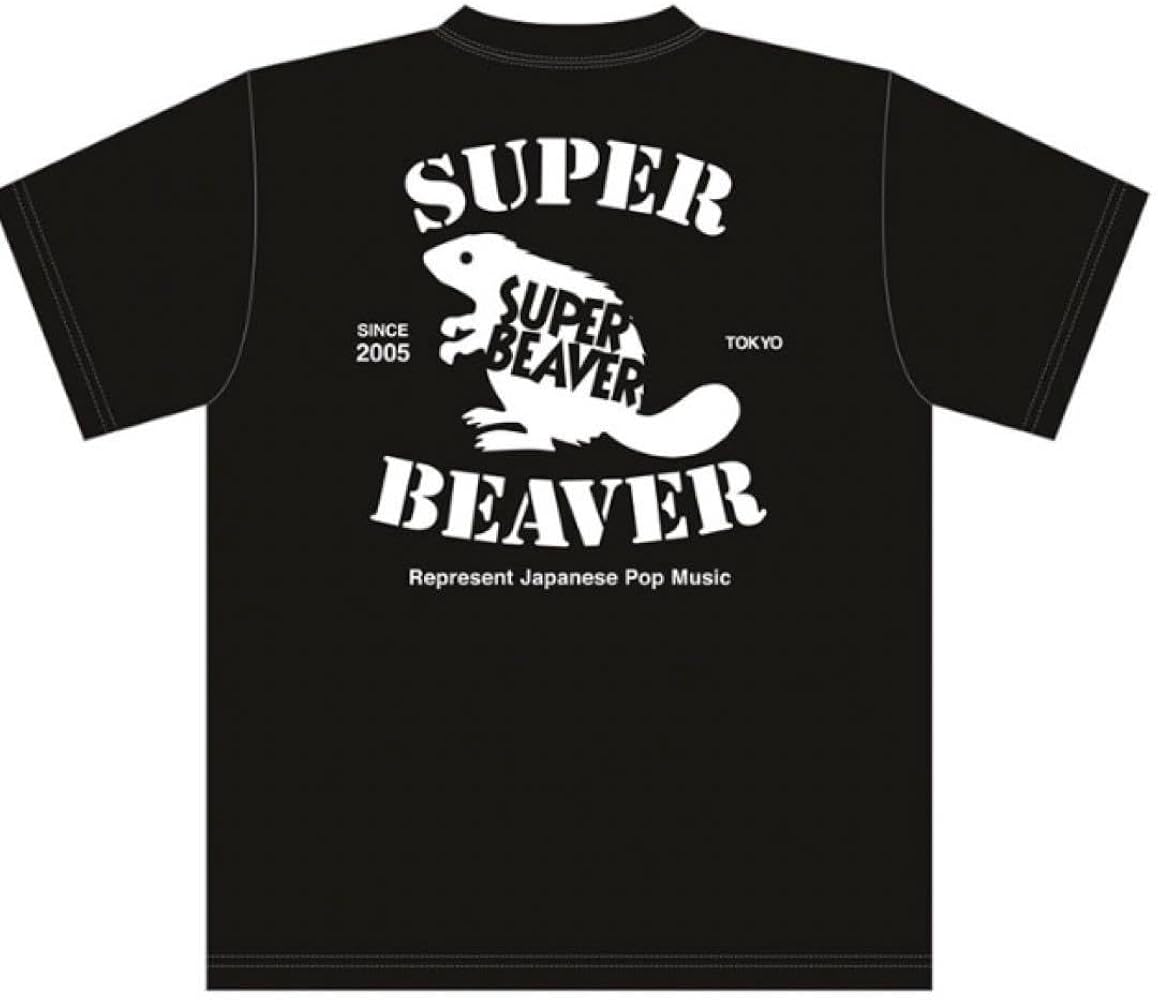 SUPER BEAVER ポップアートTシャツ 黒色 Lサイズ Amazon.co.jp: SUPER