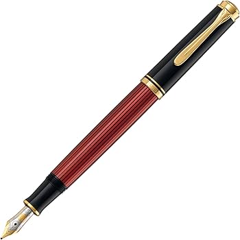 Amazon | Pelikan ペリカン 万年筆 F 細字 スーベレーン レッド