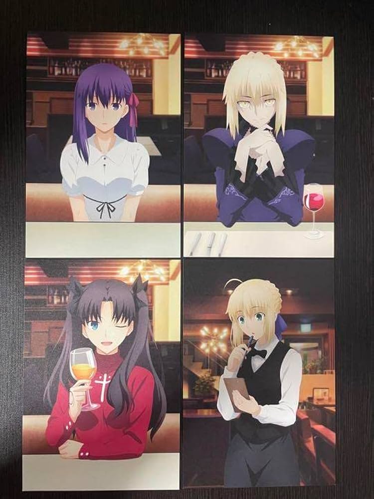 Fate DINING 缶バッジ ポストカード等 遠坂凛 間桐桜 セイバー 多数
