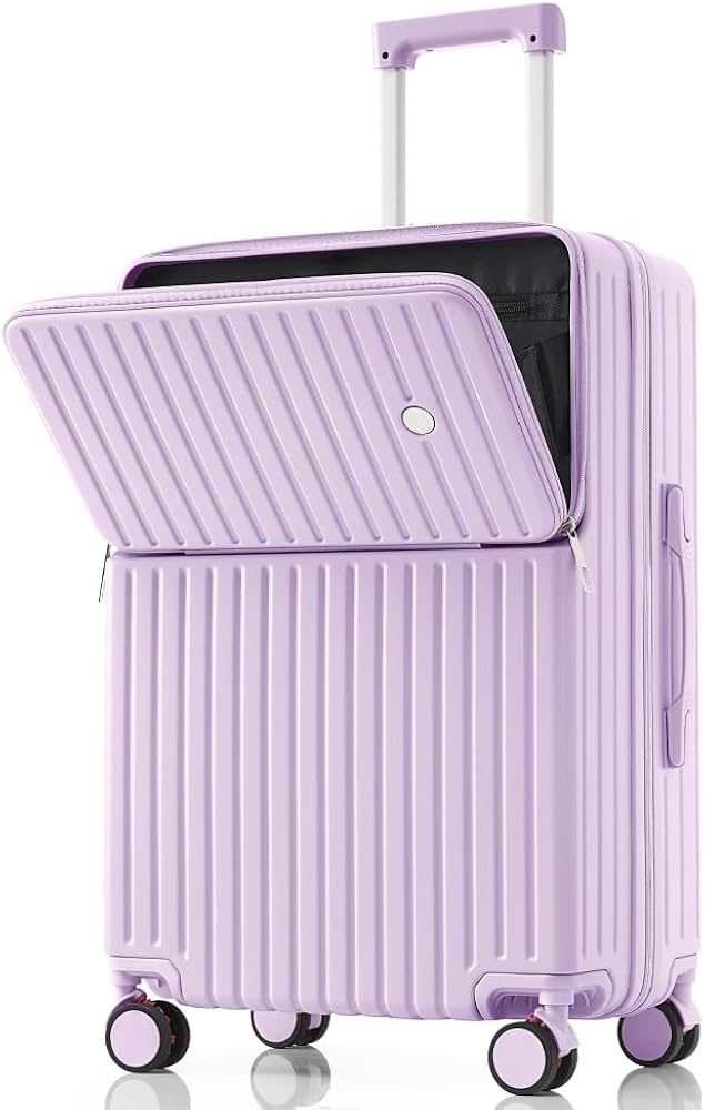 Amazon.co.jp: スーツケース Mサイズ フロントオープン USBポート付き