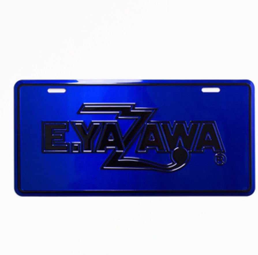Amazon.co.jp: 矢沢永吉 ナンバープレート ロゴ ブルーブラック : 車