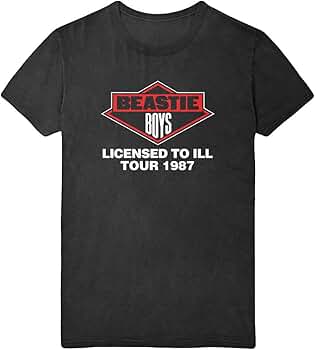 Amazon.com: Beastie Boys Men's Licensed to Ill Tour 1987 Slim Fit