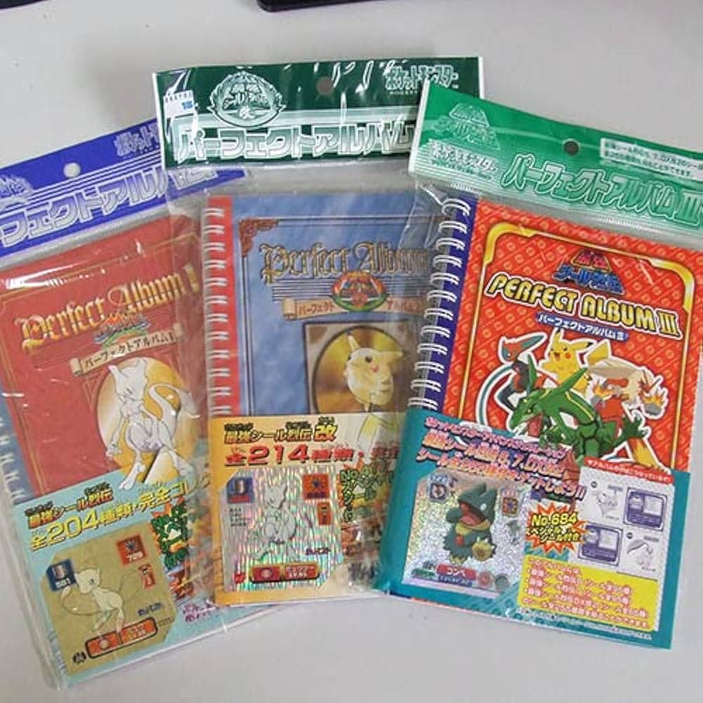 Amazon.co.jp: ポケモン最強シール列伝 パーフェクトアルバム1・2・3の