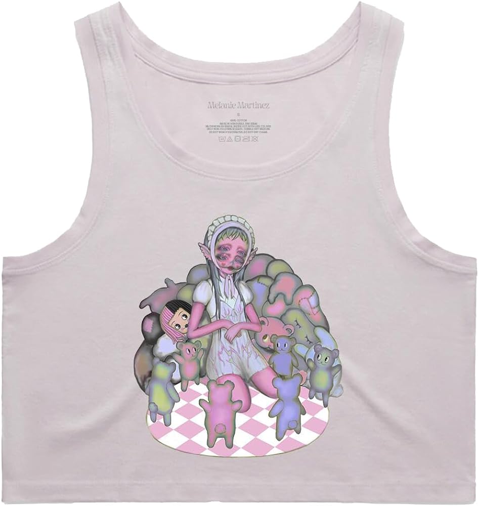 Melanie Martinez Play Date Crop Tank, Purple, Small at Amazon