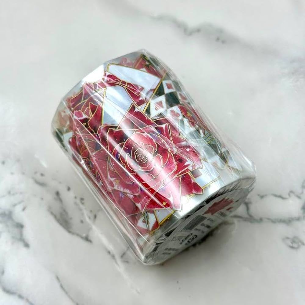 Amazon.co.jp: 海外マスキングテープ PET マステ 薔薇 トランプ 10m