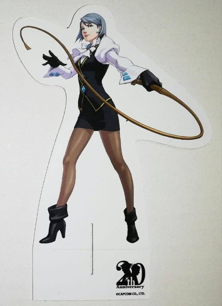 逆転裁判 キャラスタンド 6枚 パセラ カプコンカフェ 龍一 御剣 真宵