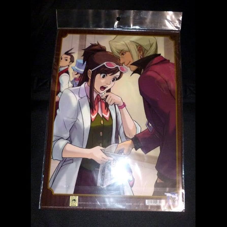 Amazon.co.jp: 逆転裁判 15周年 クリアファイル 王泥喜 牙琉響也 霧人