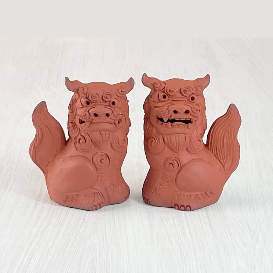 ゴリラ 素焼き 置き物 陶芸 2体セット ゴリラ 素焼き 置き物 陶芸 2体