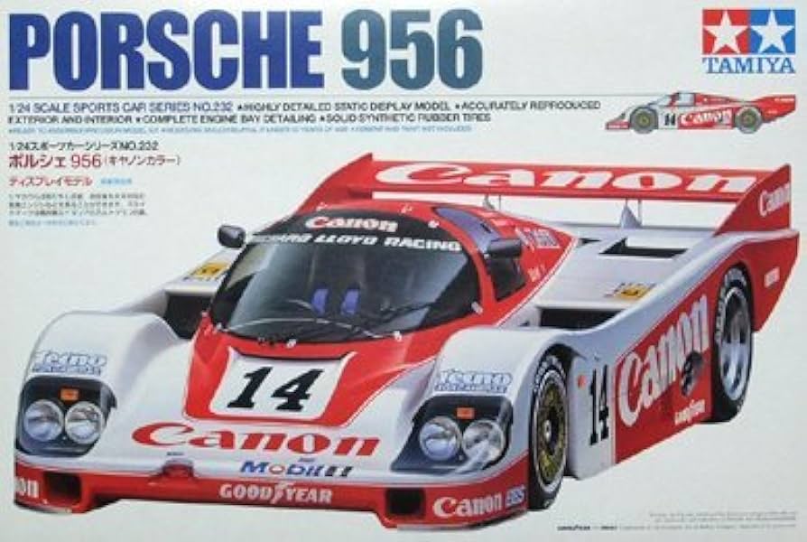 Amazon | タミヤ 1/24 ポルシェ956(キヤノンカラー) (1／24
