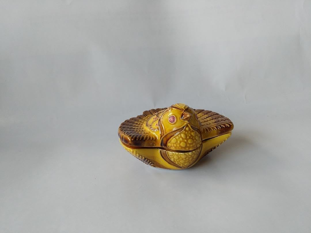 虎香盆」人間国宝:宮本憲吉:文化勲章(共箱) 虎香盆 人間国宝:宮本憲吉