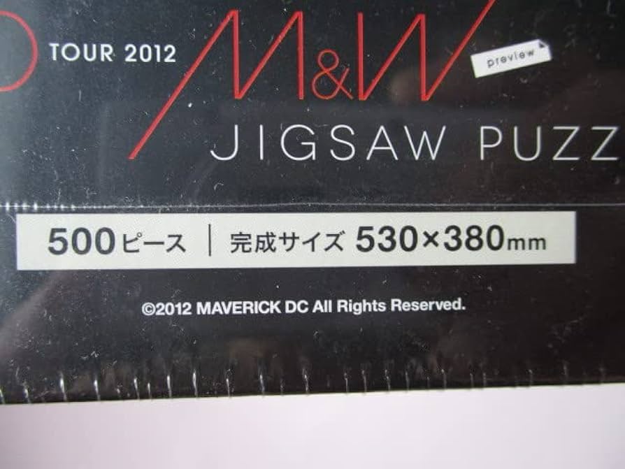 Amazon | SID TOUR 2012 M&W 500ピース ジグソーパズル