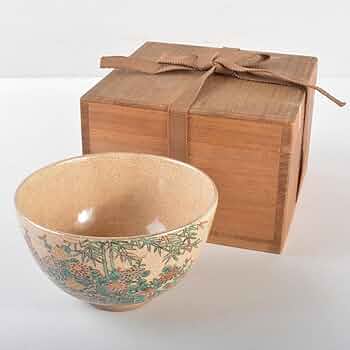 希少 野々村仁清 仁清焼 茶碗 アザミ文 抹茶碗 茶道具 京焼 御室窯 共