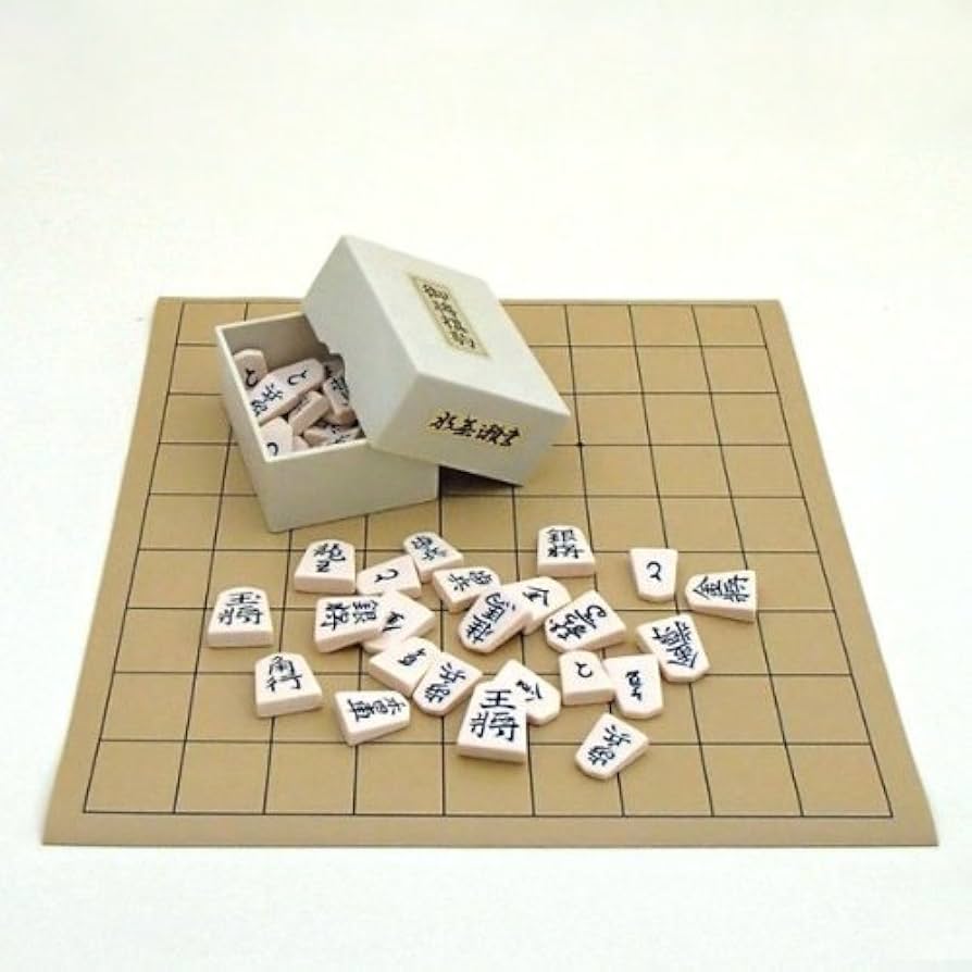 Amazon | 将棋セット 収納便利 塩ビ将棋盤とプラスチック製上駒水無瀬