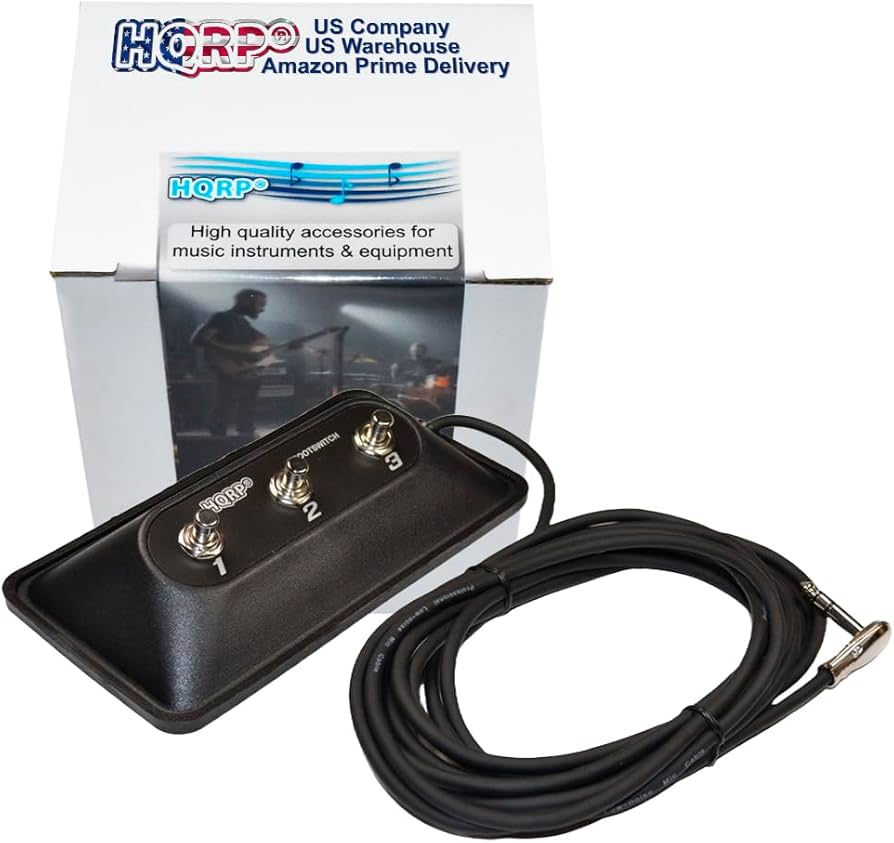 Amazon | HQRP 3ボタンギターアンプ フットスイッチ DigiTech FS3X交換