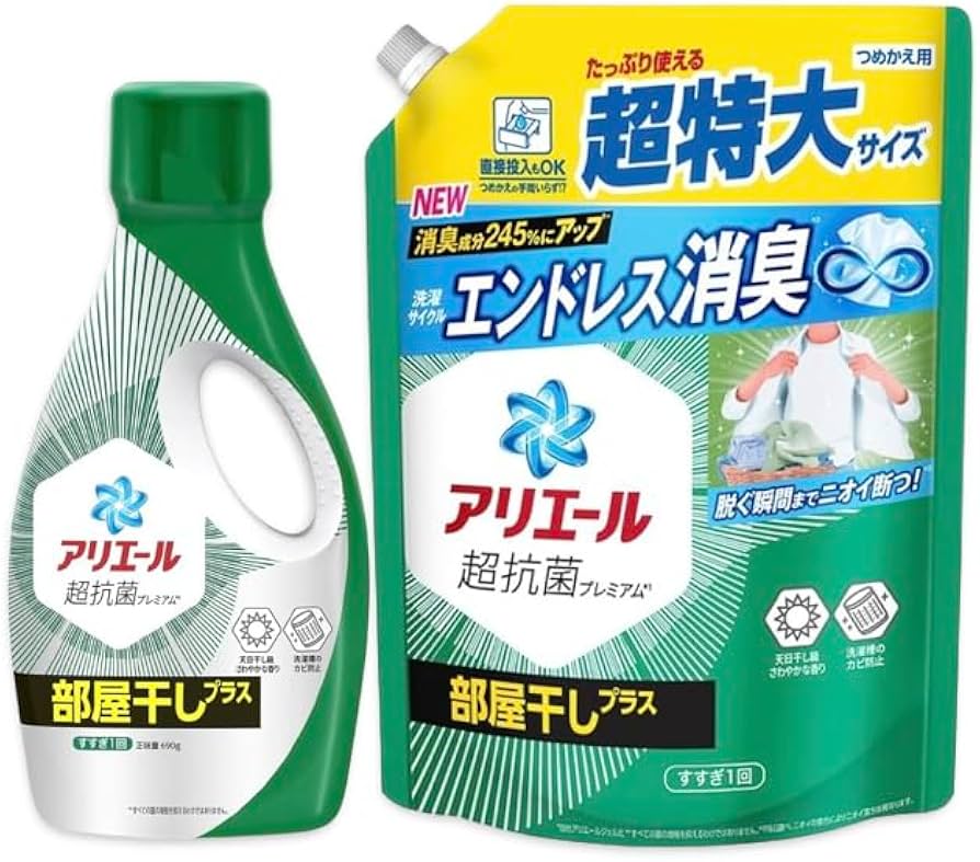 アリエールジェル 部屋干しプラス [つめかえ用] 815g × 12個