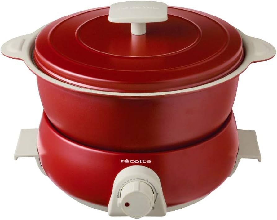 Amazon.com: Recolte Pot Duo fête Electric pot Multi Cooker (Red