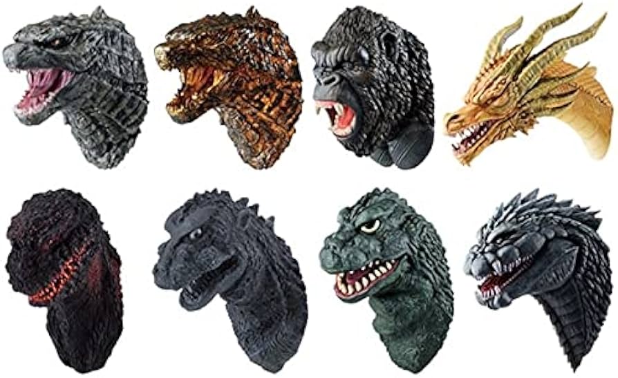 一番くじ ゴジラ モンスターヘッドマグネットセット Amazon.co.jp: 一
