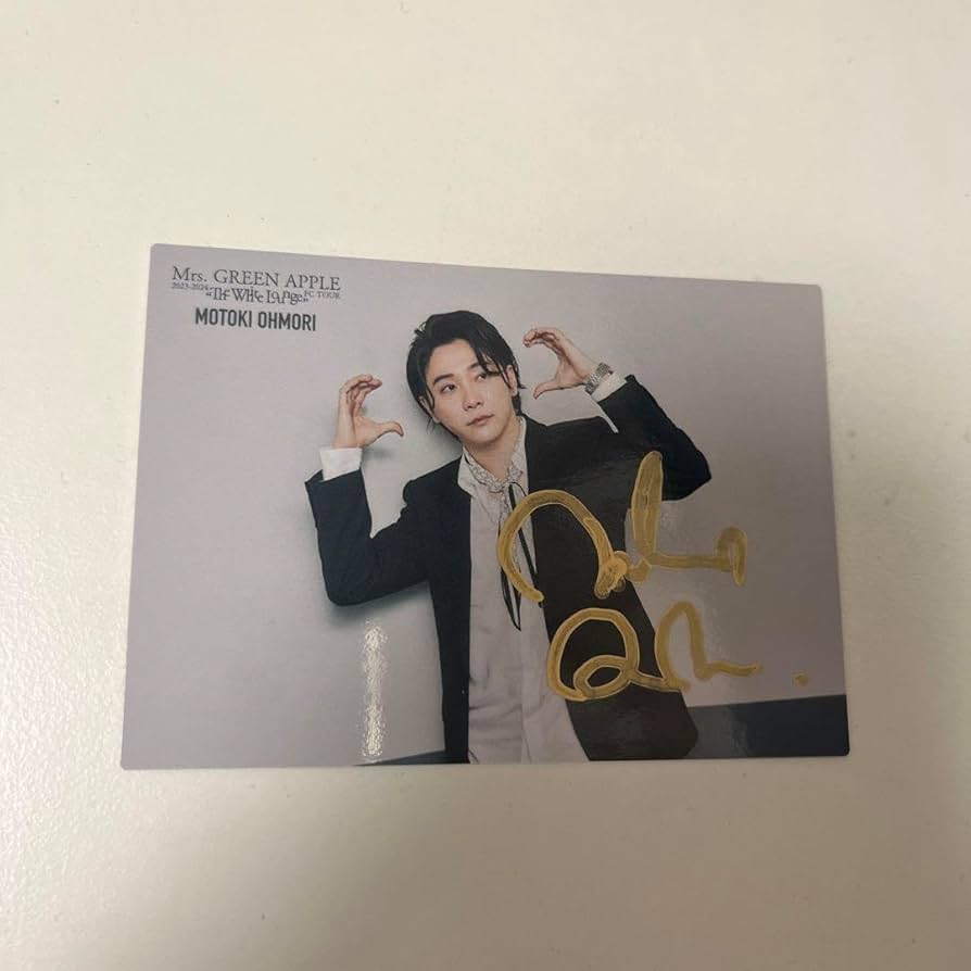 大森元貴サインフォトカ シ*ン様 Mrs. GREEN APPLE 大森元貴