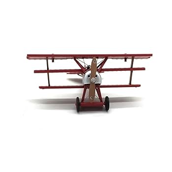 レトロな 金属製 飛行機模型 二重翼デザイン レトロな 金属製 飛行機