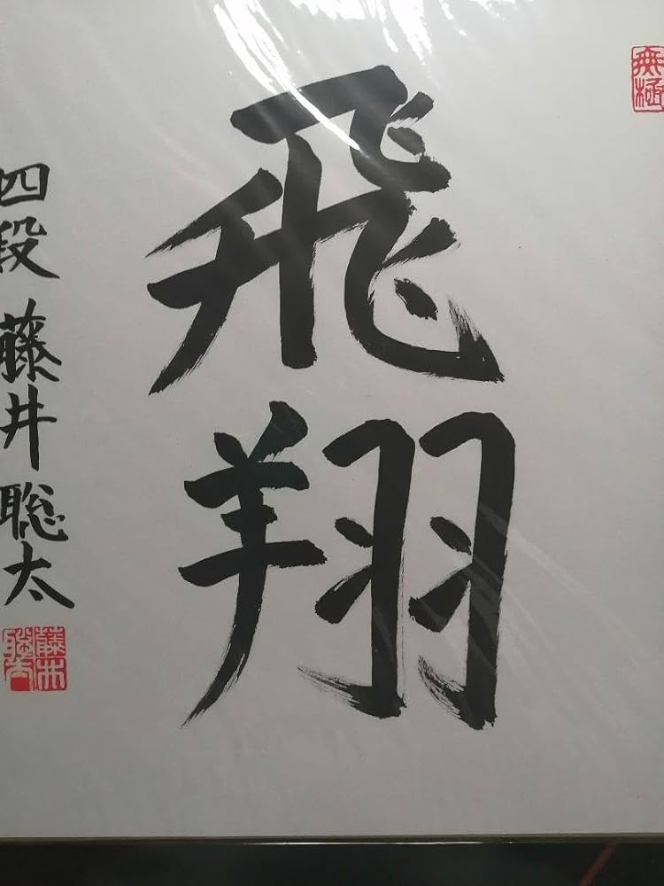 ☆藤井聡太七冠 直筆色紙 四段時代 本物 落款 極美品です。 ☆藤井聡太