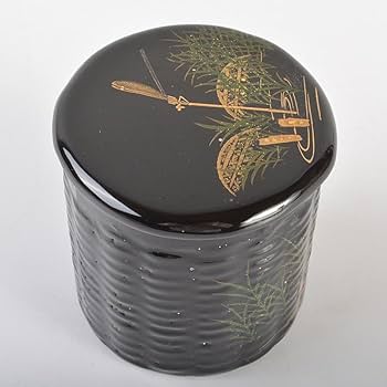 Amazon.co.jp: 茶道具 蒔絵師 蓑輪一星作 蜻蛉蒔絵 螺鈿装飾 茶器 棗