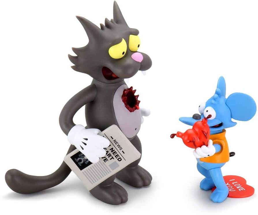 Amazon.com: Kidrobot The Simpsons Itchy & Scratchy Medium Vinyl