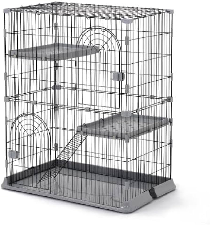 Amazon.co.jp: BTM 猫 ケージ キャットケージ 2段 猫ゲージ おしゃれ