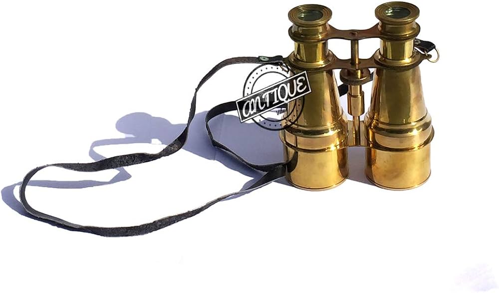 Amazon | 海事 アンティーク ビクトリア朝 真鍮 双眼鏡 レトロ
