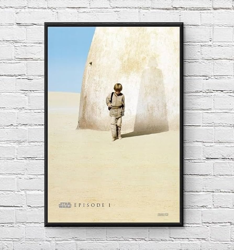 Amazon.co.jp: 【フレーム付-黒-】 映画ポスター スターウォーズ