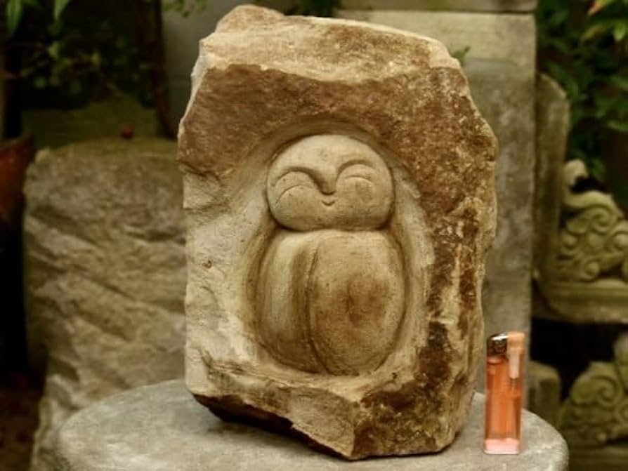 祠地蔵様の石像h28cm/6kg 仏像 お地蔵さん 地蔵菩薩 石仏 0508b