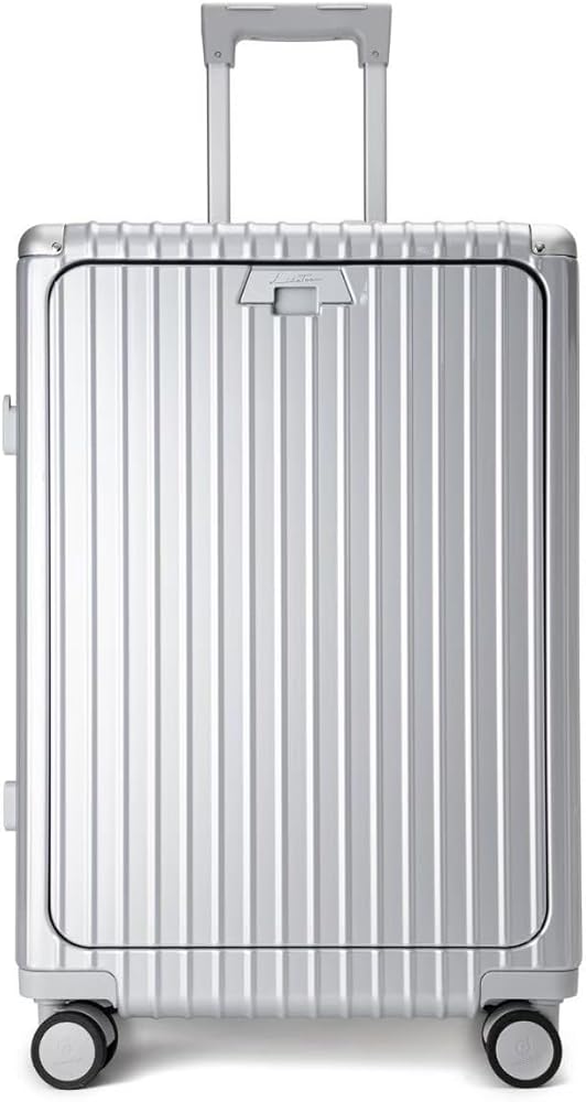 リベティ多機能キャリーケース【エナメルシルバーMサイズ】145