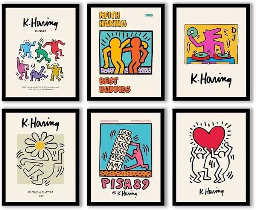キースヘリングkeith haringプレイボーイコレクションartポスター額装