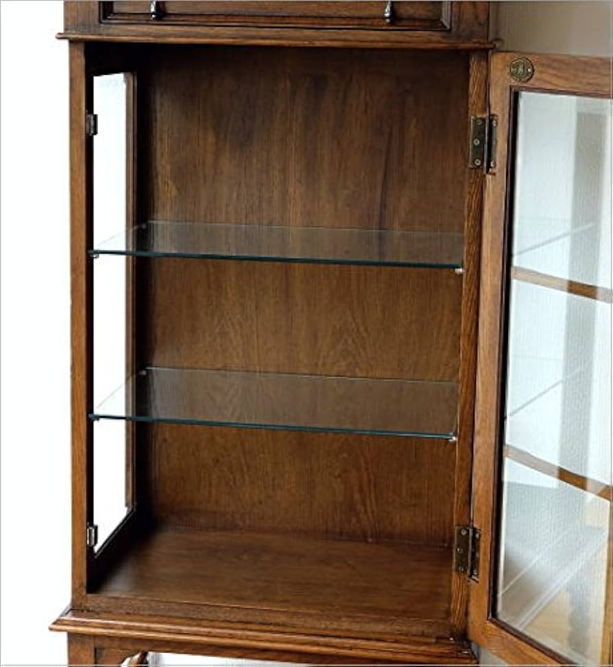 Amazon.co.jp: キャビネット ガラス アンティーク クラシック 木製