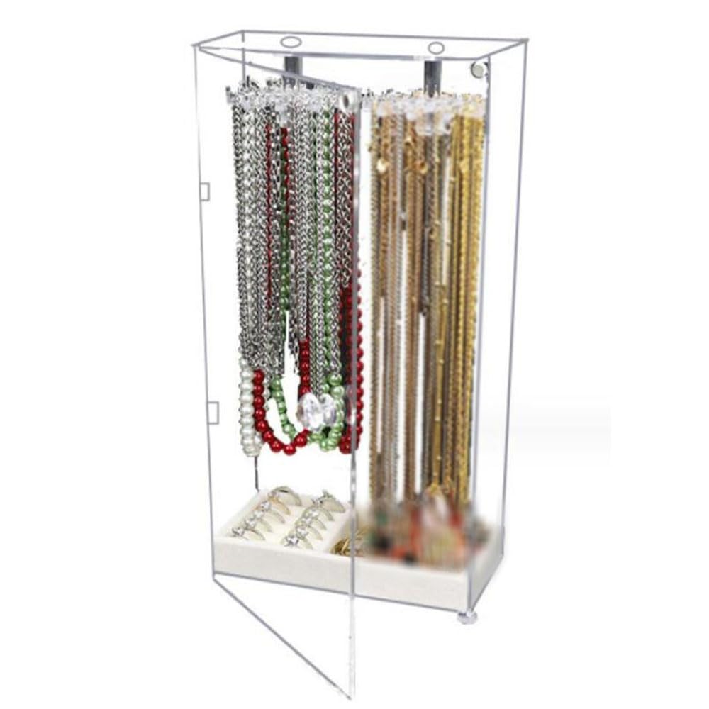 Amazon｜ネックレスケース ジュエリーケース ネックレススタンド 回転