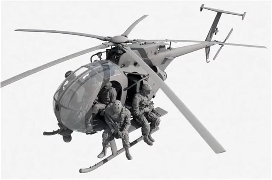 キティホーク AH-6J/MH-6J Little Bird フィギュア6体付 Amazon