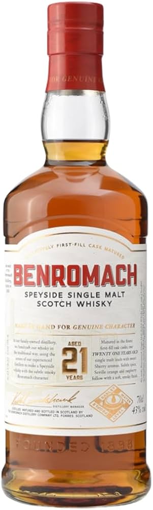 Amazon.co.jp: ベンロマック 21年 [ ウイスキー シングルモルト 700ml