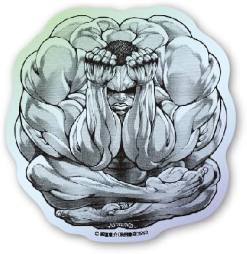 Amazon | 刃牙キャラクターステッカー ホログラム ビスケット・オリバ2