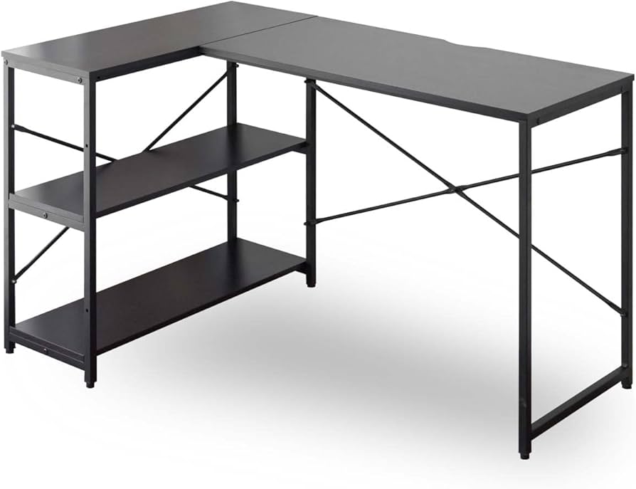 Amazon | ottostyle.jp L字デスク サイドラック付き PCデスク パソコン