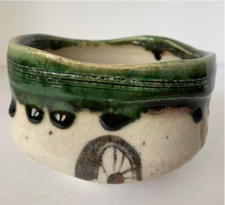 茶道具織部茶碗曽根芳之