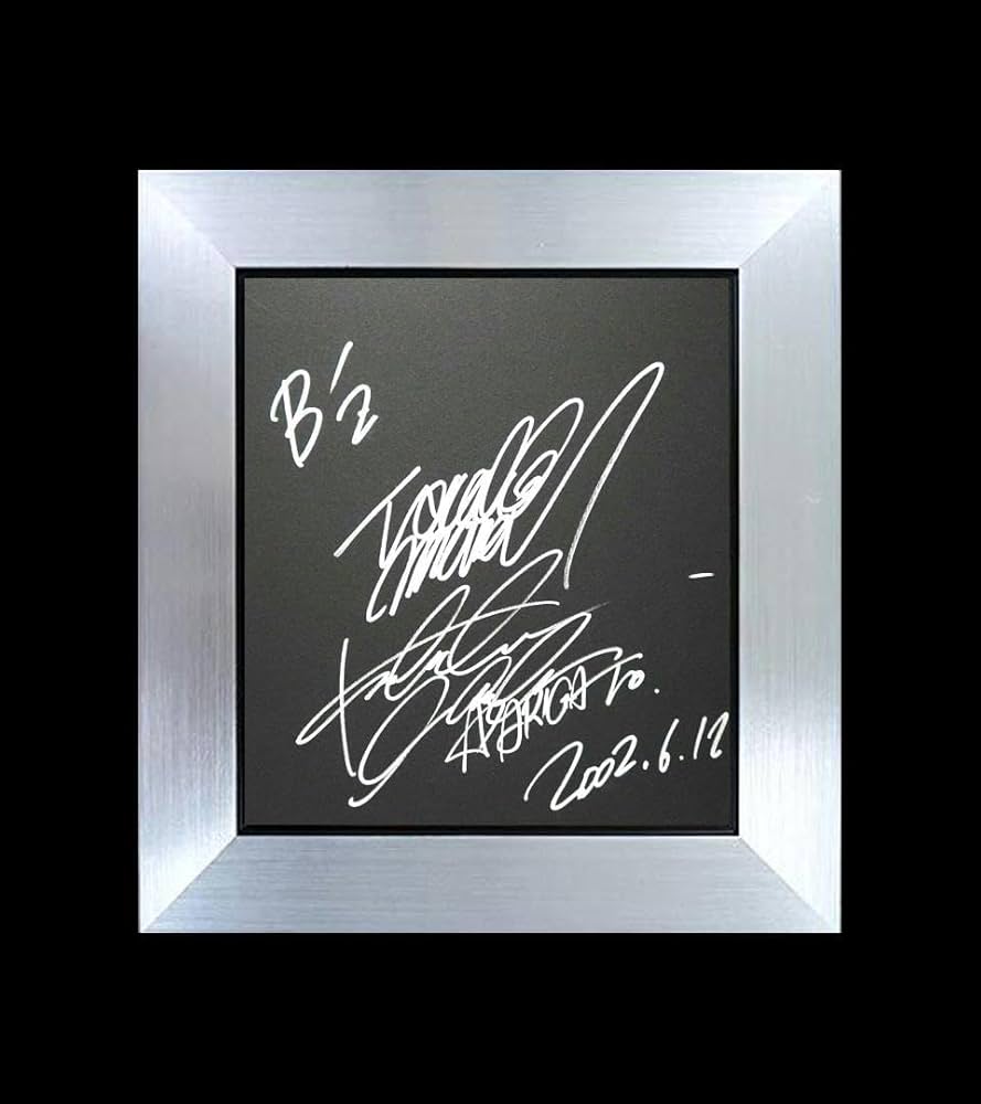 B'z 稲葉浩志、松本孝弘、直筆サイン