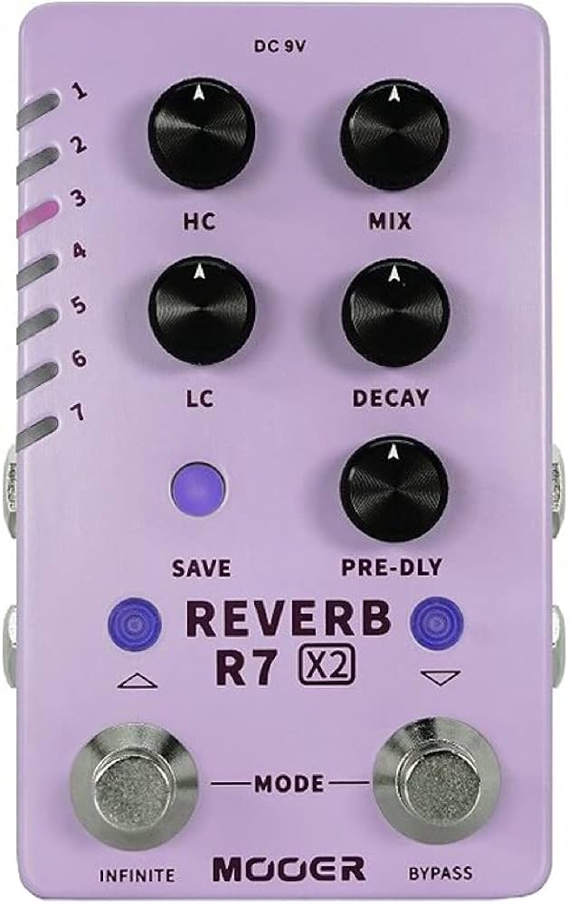 Amazon | Mooer R7 X2 REVERB リバーブ ギターエフェクター | ディレイ